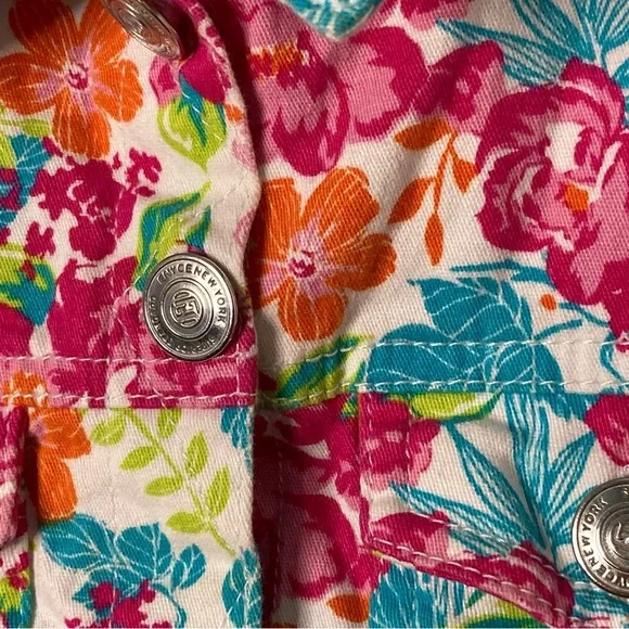 ENYCE New York Floral Cotton Denim Vest Girls' Size 7/8 - Picture 9 of 10